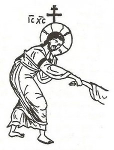 detaliu-desen-Inviere-Hristos-intinde-mana