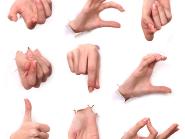 A series " Gestures of hands ". A part 9