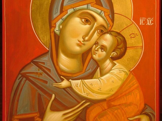 Mother-of-God-with-Child-egg-tempera-on-wood-2008-785x1024