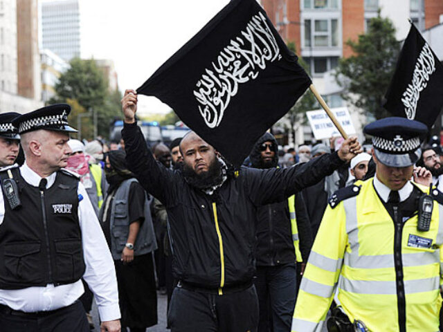 Police escort Islamist demonstrator marc