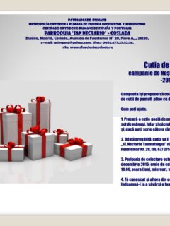 Cutia de pantofi 2015