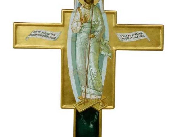 Icoana_Învierii_Pr_Mihail_pictură_pe_Cruce