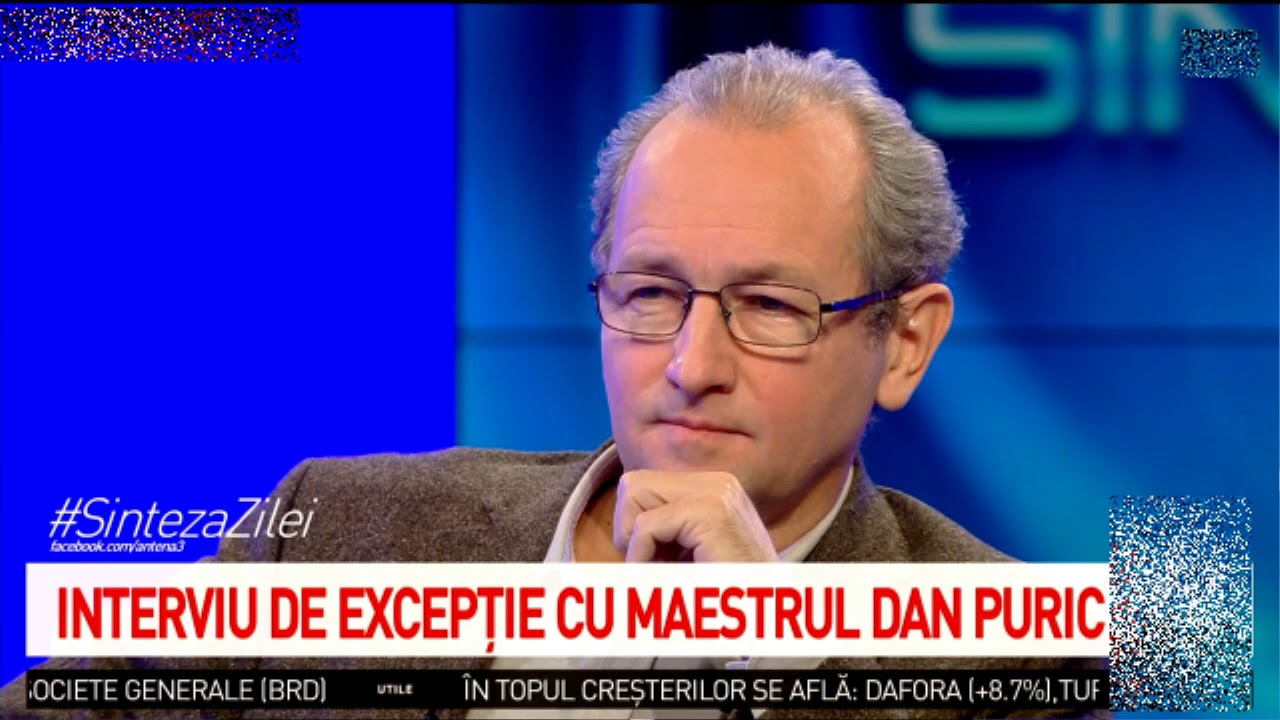 Maestrul Dan Puric la Antena 3